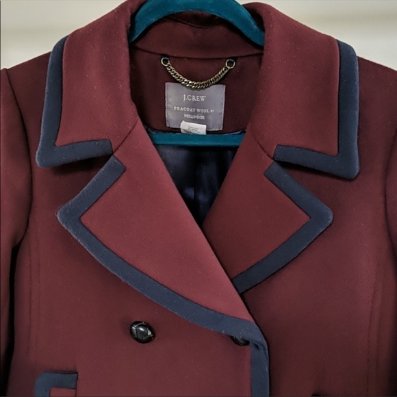 J Crew Italian Wool Tipped Pea Coat - Picture 3 of 12